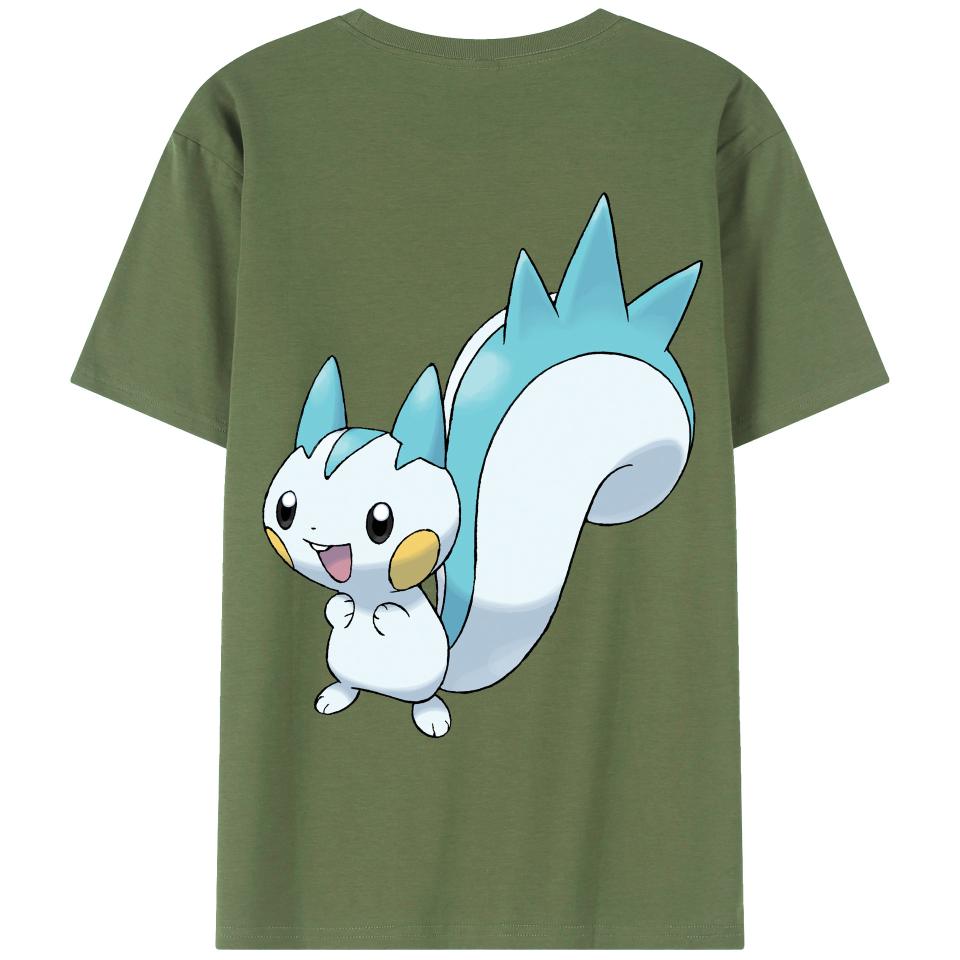 （画像用） ポケットモンスター Pokémon 綿100％ メンズ半袖Tシャツ（バックプリント） 通気性